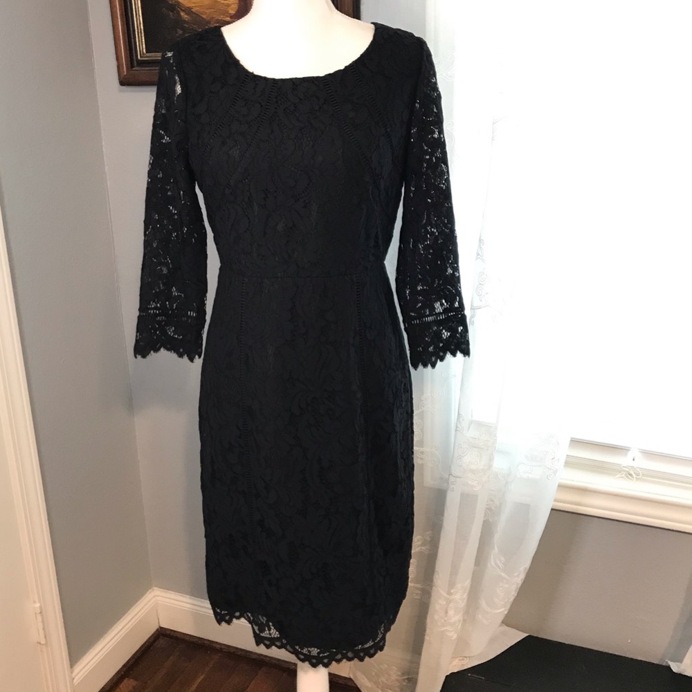 Talbots NWT Black Lace Dress Size 2